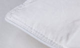 50% Duck Feather & 50% Duck Down Quilt 500GSM + Duck Pillows Twin Pack Combo - Single - White - Close-Up Angle