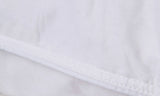 50% Duck Feather & 50% Duck Down Quilt 500GSM + Duck Pillows Twin Pack Combo - Queen - White - Rear View