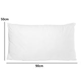 2 Pack Royal Comfort Cotton Cover 233TC Microfibre Luxury Signature Hotel Pillow - Low Angle