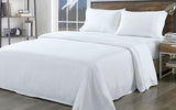 Royal Comfort Bamboo Blend Sheet Set 1000TC and Bamboo Pillows 2 Pack Ultra Soft - Queen - White - Side View