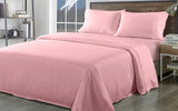 Royal Comfort Bamboo Blend Sheet Set 1000TC and Bamboo Pillows 2 Pack Ultra Soft - Queen - Blush - Side View