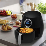 5 Litre Air Fryer Black And 1.7 Litre Kettle Blue LED Kitchen Package Deal Set - Close-Up Angle
