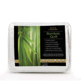 250GSM Bamboo Blend Quilt With 1100GSM Hotel Pillow Bedding Set - Queen - 45-Degree Angle
