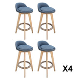Milano Decor Phoenix Barstool Grey Chairs Kitchen Dining Chair Bar Stool - Four Pack - Grey - Front View