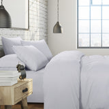 1500 Thread Count 6 Piece Combo And 2 Pack Duck Feather Down Pillows Bedding Set - King - White - Front View