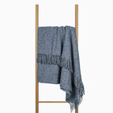 Navy Cambridge Wool Throw Blanket - 100% New Zealand Wool