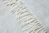 Chiswick Luxe Blanket - Cashmere & Merino Wool Blend - Soft Light Grey