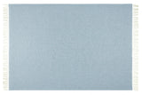 Luxurious Merino Wool and Cashmere Blend Throw - Blue Chiswick Design - Side View