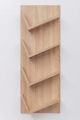 BARCELONA DISPLAY SHELF - NATURAL OAK - Top-Down View