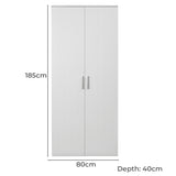 STOCKHOLM UNIVERSAL STORAGE CUPBOARD - VJ PANEL - DECO GOLD HANDLE - Top-Down View
