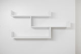 ZURICH MULTI LEVEL SHELF KIT (WHITE) - Front View