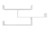 ZURICH MULTI LEVEL SHELF KIT (WHITE) - Side View