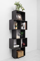 LISBON DISPLAY SHELF - NORDIC ASH - Side View