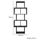 LISBON DISPLAY SHELF - NORDIC ASH - Rear View