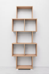 LISBON DISPLAY SHELF - NATURAL OAK - Top-Down View