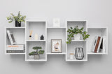 LISBON DISPLAY SHELF - WHITE - Front View