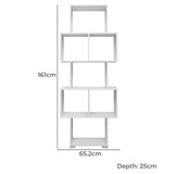 LISBON DISPLAY SHELF - WHITE - Rear View