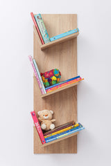 LONDON DISPLAY SHELF - NATURAL OAK - Front View