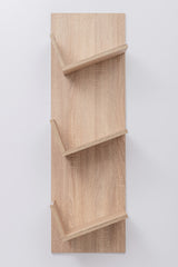 LONDON DISPLAY SHELF - NATURAL OAK - Side View