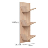 LONDON DISPLAY SHELF - NATURAL OAK - Top-Down View