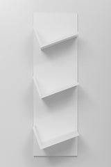 LONDON DISPLAY SHELF - WHITE - Side View