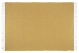 Luxury Merino Wool Blend Throw - Ochre
