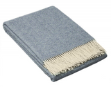 Hampton Luxurious Merino Wool Blend Throw - Ocean Blue