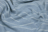 Luxurious Paddington Throw - Premium Wool Blend - Timeless Blue