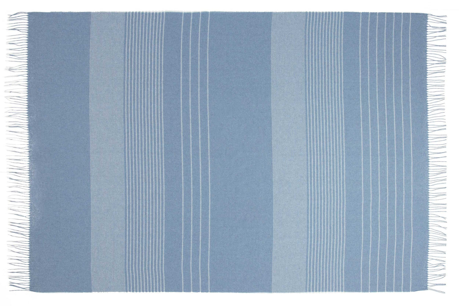 Luxurious Paddington Throw - Premium Wool Blend - Timeless Blue