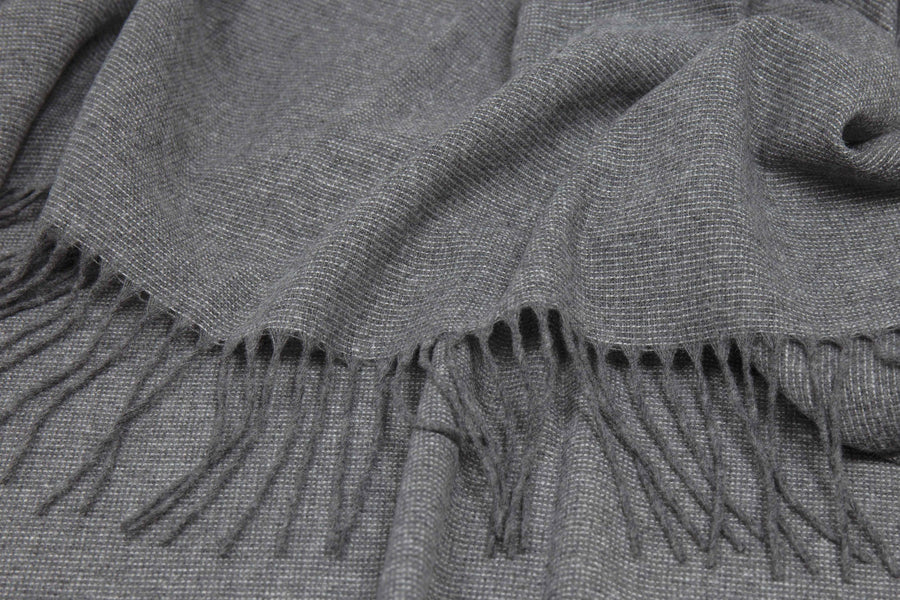 Paddington Throw - Fine Wool Blend - Slate, image 2