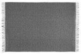 Slate Paddington Merino Wool Blend Throw Blanket - Side View