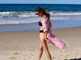 Rose Portsea Turkish Cotton Quick Dry Towel - Front View