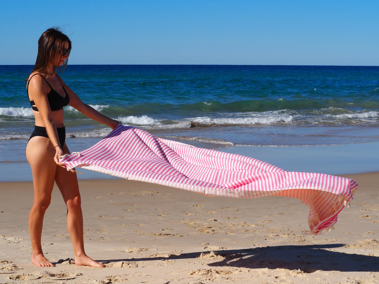 Rose Portsea Turkish Cotton Quick Dry Towel