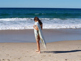 Seafoam Portsea Quick-Dry Turkish Cotton Beach Towel - Front View