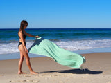 MINT PORTSEA TURKISH COTTON BEACH TOWEL - Rear View