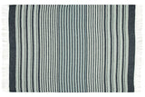 Richmond Throw - Reclaimed Wool Blend - Navy - Front View