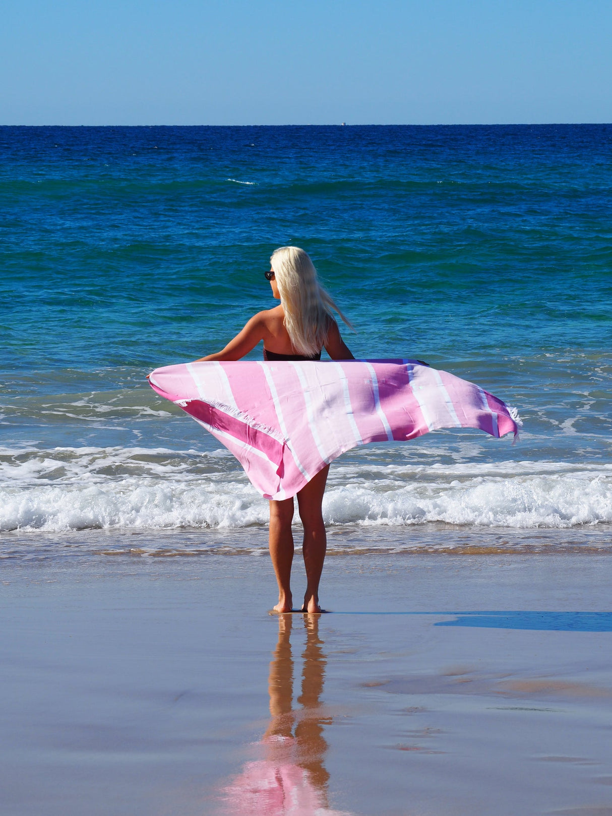 Sorrento Quick-Dry Turkish Cotton Beach Towel - Candy Delight