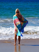 SORRENTO TURKISH COTTON TOWEL - TROPICAL - Side View