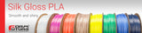 PLA Filament Silk Gloss PLA 2.85mm 50 gram Brilliant Pink 3D Printer Filament - Front View