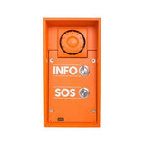 2N IP SAFETY - 2 BUTTONS & 10W SPEAKER INFO/SOS LABELS - Front View