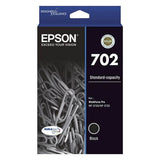 EPSON 702 BLACK INK DURABRITE WF-3720 WF-3725 - Front View