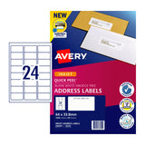 AVERY IP Label J8159 24-Up Labels - Pack of 50 Sheets