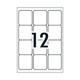 AVERY Gen Label L7164GU 12-Up 100-Pack - Top-Down View