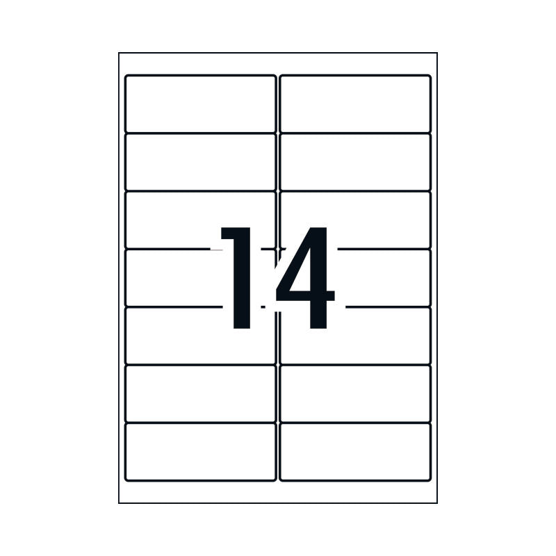 AVERY Genius Labels L7163GU, 14 Per Sheet, Box of 100