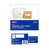 AVERY General Labels L7158GU - 30 Labels per Sheet, Box of 100 - Side View
