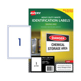 AVERY Laser Label L7067 1Up Pack of 25 - Front View