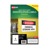 AVERY L7069 Laser Labels - 4 Labels per Sheet, Pack of 25 - Side View