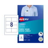AVERY L7418 Laser Labels - 8 Labels per Sheet, 15 Pack - Front View
