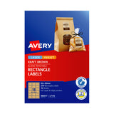 AVERY Rectangular Brown Labels L7110 - Pack of 270