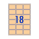 AVERY Rectangular Brown Labels L7110 - Pack of 270